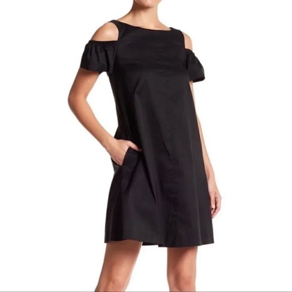 NEW Betsey Johnson Cold Shoulder Black Dress Women’s 0